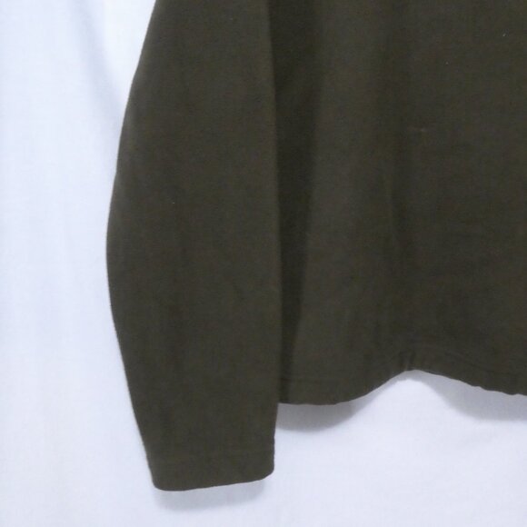 Y2K | GAP | medium | Olive Green Fleece Pullover Shirt - Picture 12 of 14